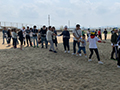 4月度月例会 友好の地引網の様子
